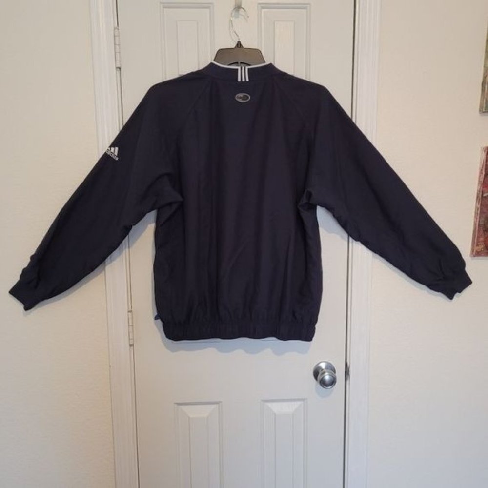 Adidas Climateshell Wind Men's Medium Purple/White Pullover Zipper Pockets Logo - Picture 7 of 7